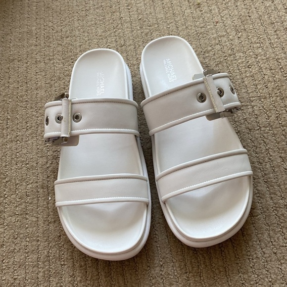 Michael Kors  Leather Slide Sandal - Picture 2 of 4